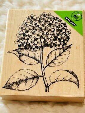 Large Hero Arts Hydrangea Flower Rubber Stamper
